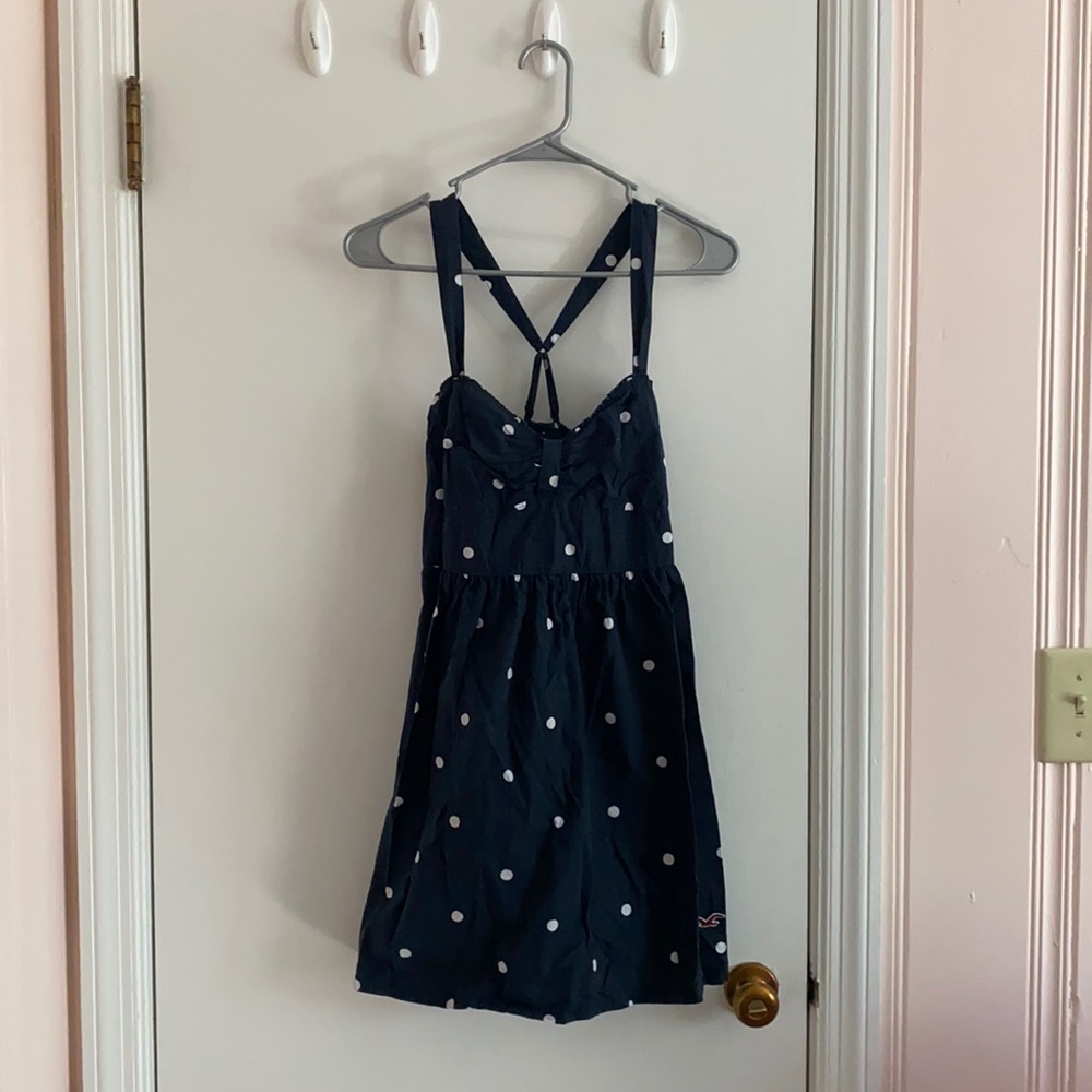 Smocked polka dot Hollister sundress